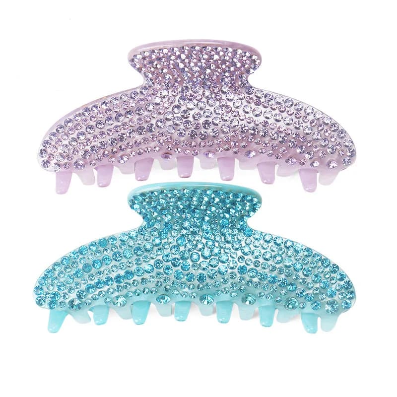 Luxury Spark strass Clip artiglio per capelli per donne ragazze buon accessorio per capelli ornamento di gioielli, Tiara in acetato per la carriera d'ufficio