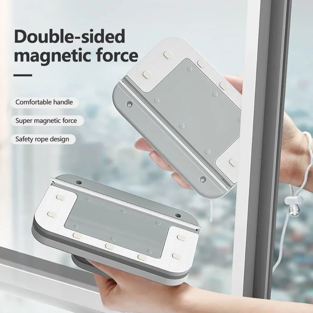 2026 Nuovo tergicristallo magnetico a doppio lato | Spazzola per pulire i vetri da 3-40 mm | Strumenti per la pulizia della casa per il lavaggio delle finestre