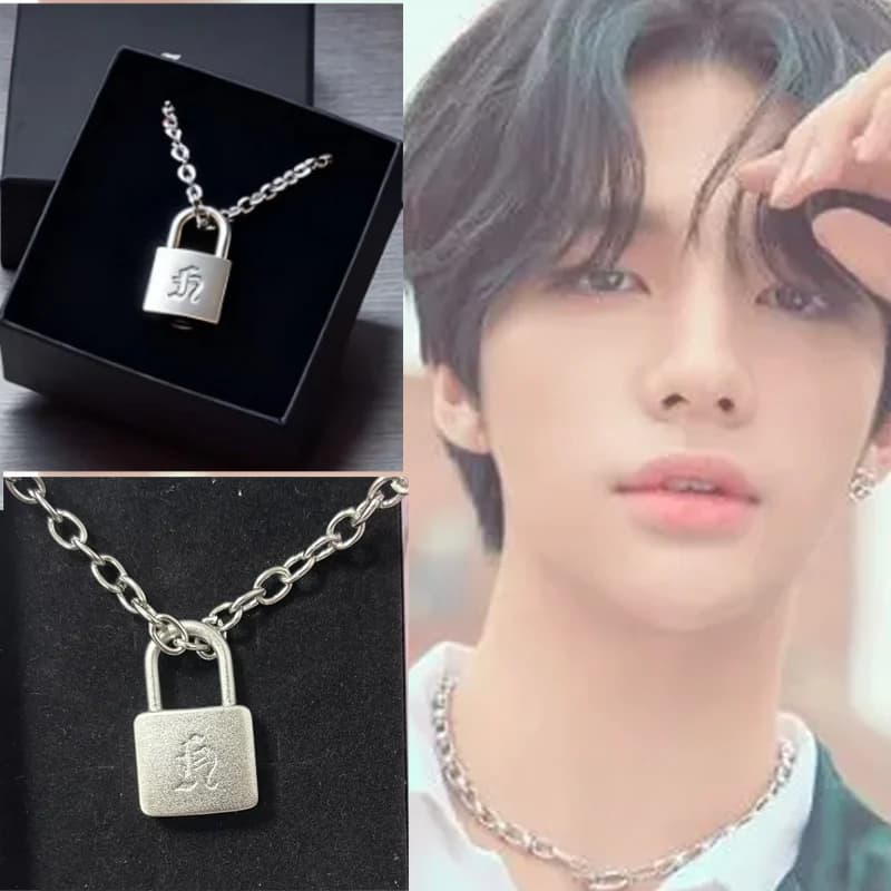 Collana con Chiusura in Metallo Finitura Opaca Liscia, Stile Huang Xuanchen, Nuova Collana Punk, Gioielli per Uomo e Donna, per Coppie e Fan da Collezionare