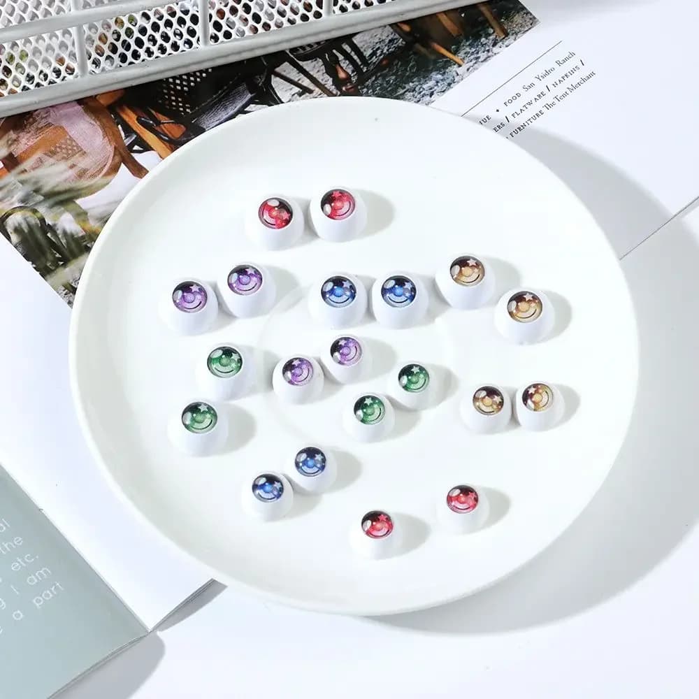 1 paio di moda 12mm/14mm bambole fai da te occhi per bambole BJD che fanno artigianato occhio emisferico giocattoli per bambini regalo accessori per bambole fai da te