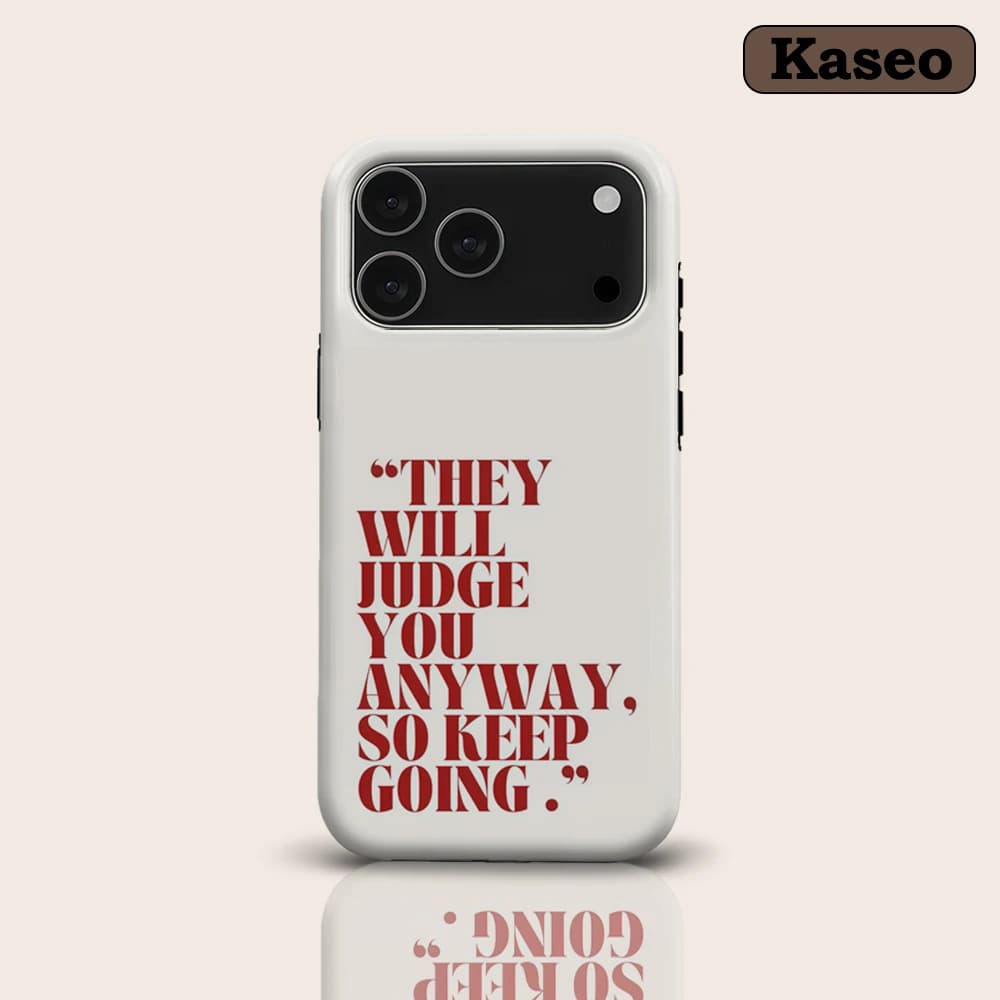 Motivational Quote Print Phone Case for Magnetic Phone Case for IPhone 17 16 15 14 Pro Max Plus Single Double-layer Tough Case