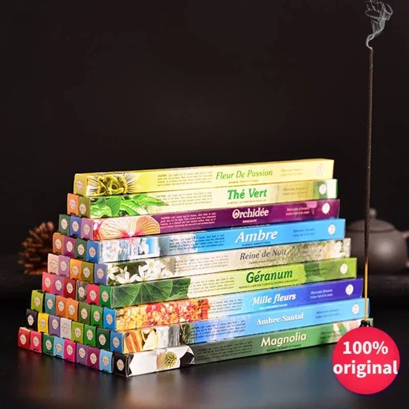 Flauto India Stick Incensi Salvia bianca Legno di sandalo Naturale Per uso domestico Aria pulita per interni Bastoncini di incenso indiano Meditazione fatta a mano