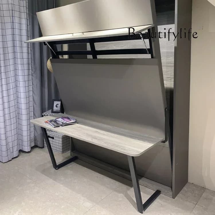 O Meccanismo del letto Murphy salvaspazio in stile francese Meccanismo del letto a parete pieghevole verticale manuale con gamba della scrivania