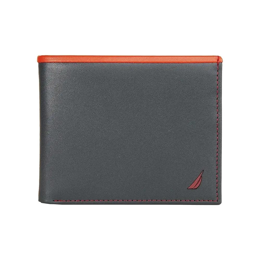 Portafoglio bifold in pelle da uomo con spedizione gratuita | Blocco RFID | Finestra ID | Slot per carte | Organizzazione | Durevole | Elegante