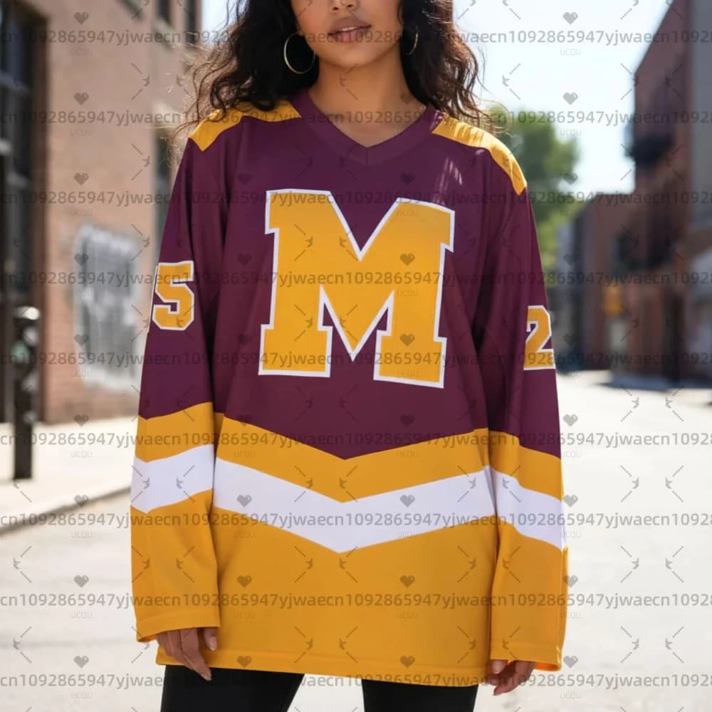 Nuova Maglia da Hockey Y2K 3D Personalizzata Traspirante in Mesh per Donna, Arancione, con Nome e Numero Personalizzabili, Felpa da Hockey per Uomo - Collezione Estate 2026