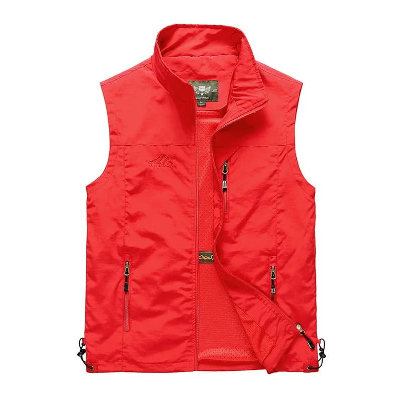 New Men's Summer Outdoor Sweater Sweater Vest Breathable Ribbed Sleeveless Jackets Cargo Vest Sports Clothing Men Casual Vest 6XL