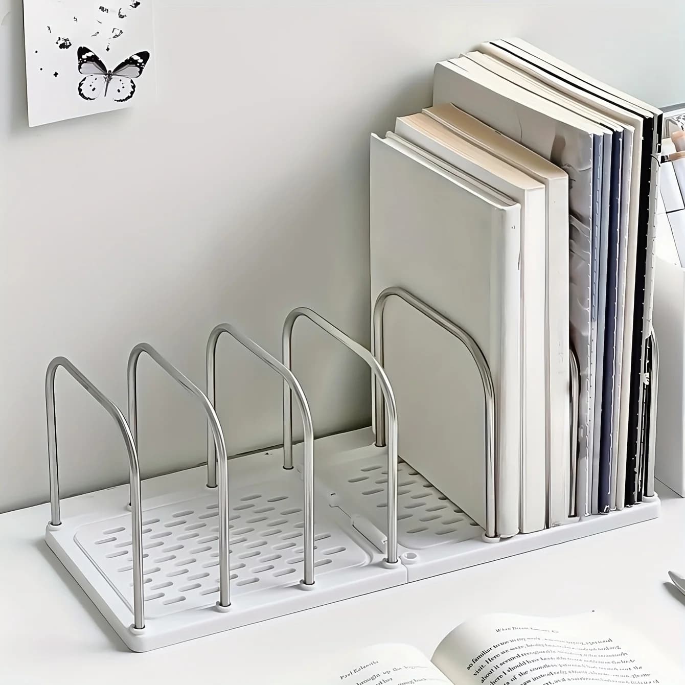 PP Material Desktop Bookshelf | Non-Slip Base Modern Minimalist Office Desk Organizer Shelf | Study Table Storage Rack book stand for reading schreibtisch atril lectura книжная полка