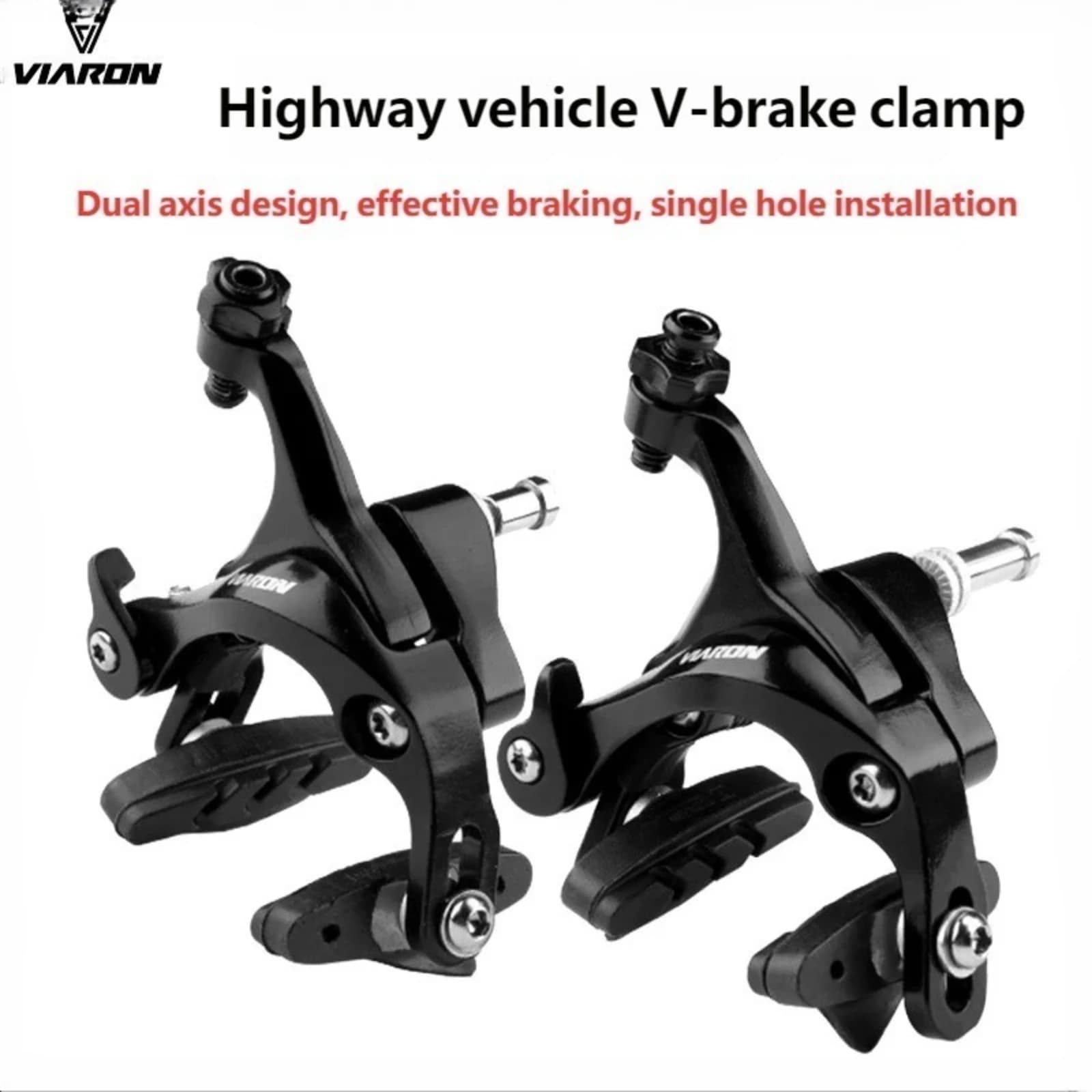 Freni a Caliper Dual Pivot per Bici da Strada, Freno a Leva Laterale in Alluminio Anteriore e Posteriore con Pastiglie, Freno a C, Freno a V