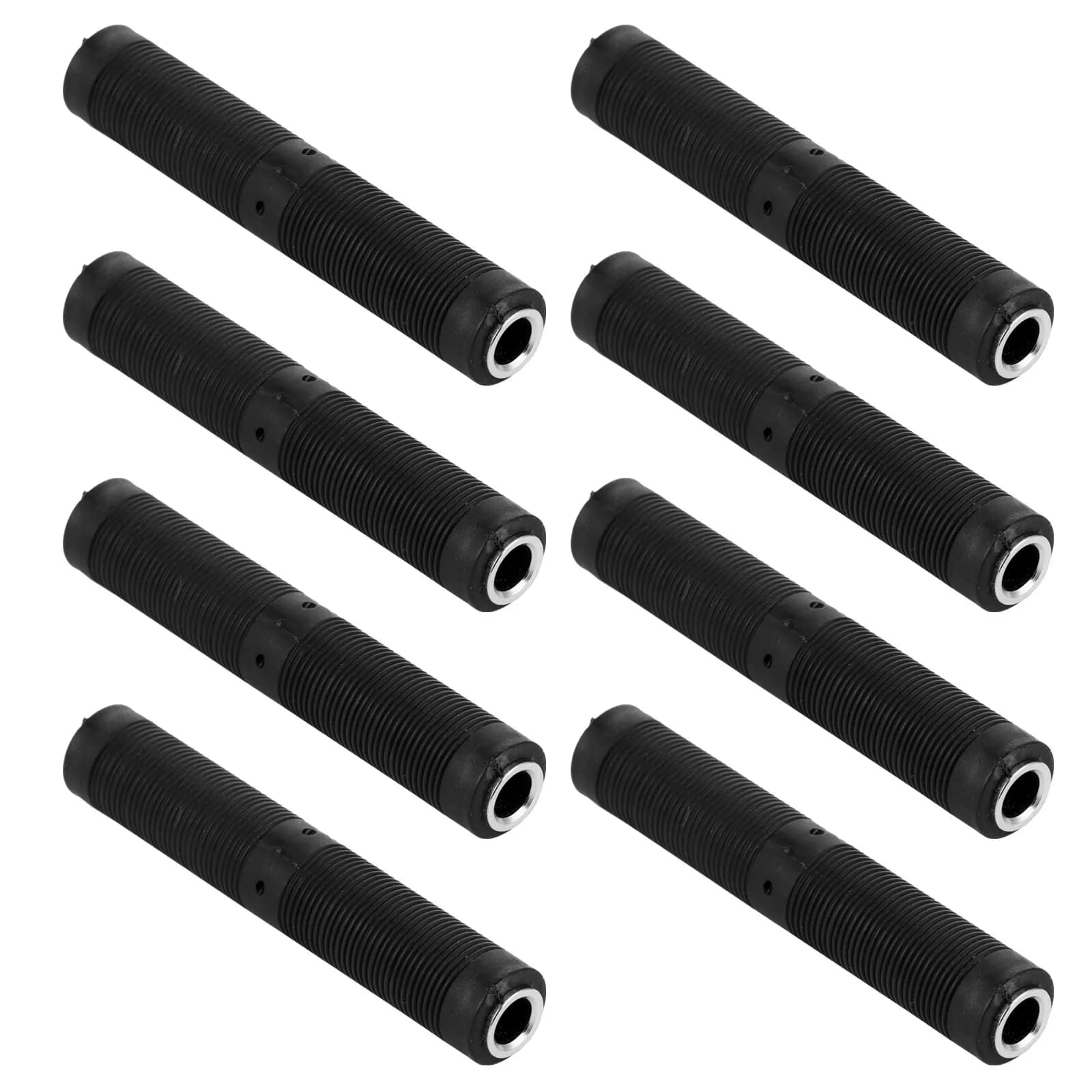 Set of 8 Audio Adapters for Guitar, Female Connectors 6,35mm, Stereo Extension Cable, Guitar Accessories