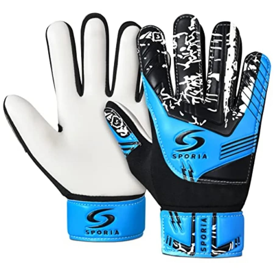 Goalie Gloves Youth With Double Wrist Protection Soccer Gloves for Non-Slip Latex Material Goalkeeper Gloves Adult