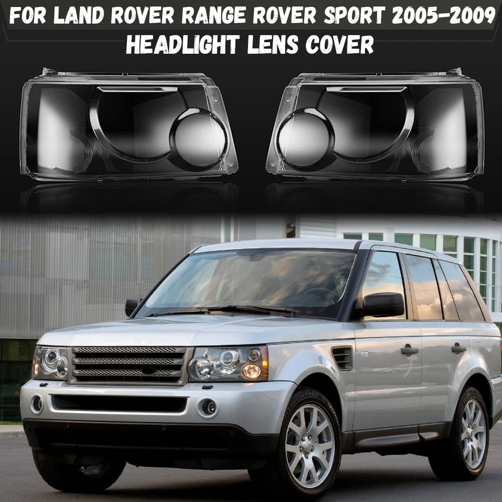 For Land Rover Range Rover Sport L320 2005-2009 Lampshade Lamp Shade Headlight Shell Transparent Headlamp Cover Lens