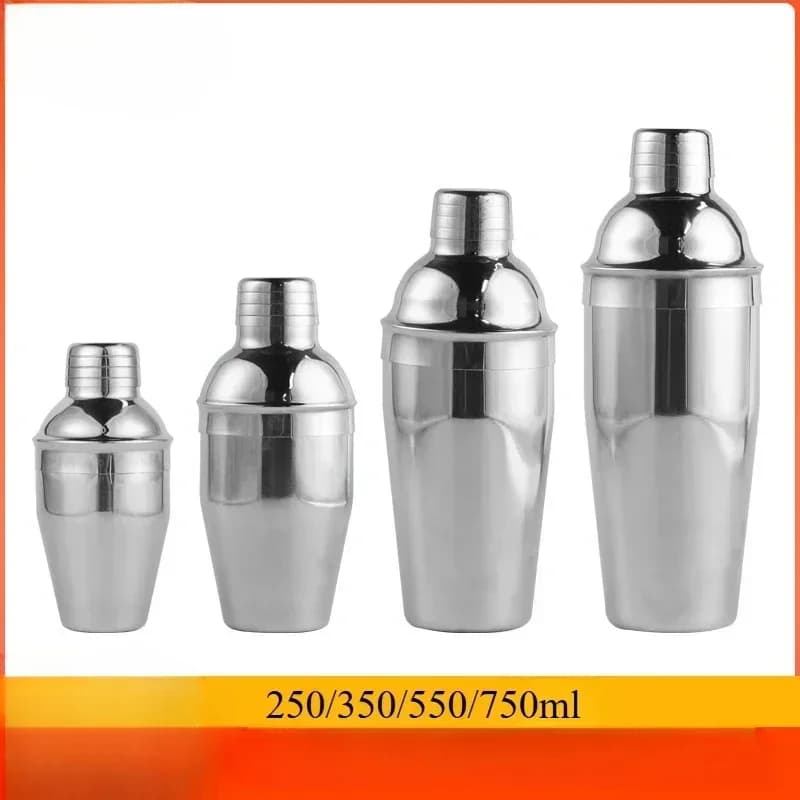 Shaker per Cocktail in Acciaio Inox 250/350/550/750ml, Mixer per Vino, Shaker Professionale per Bar, Accessori per Feste