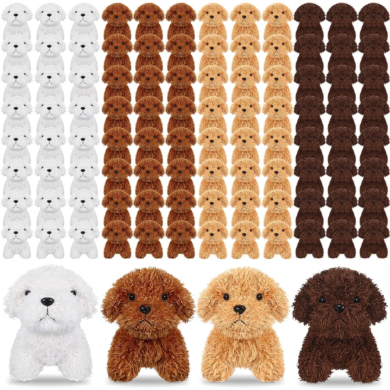 Peluche per cani di peluche Cuccioli di peluche da 4,72 pollici Mini cani di peluche per adotter un cucciolo Bomboniere Natale Baby Shower Compleanno