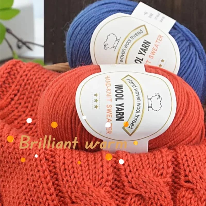 10 pz = 500g 3mm filo di lana medio grossolano mano uncinetto fai da te artigianale maglione cappello borsa per bambola filo ad ago morbida pelle calda amichevole