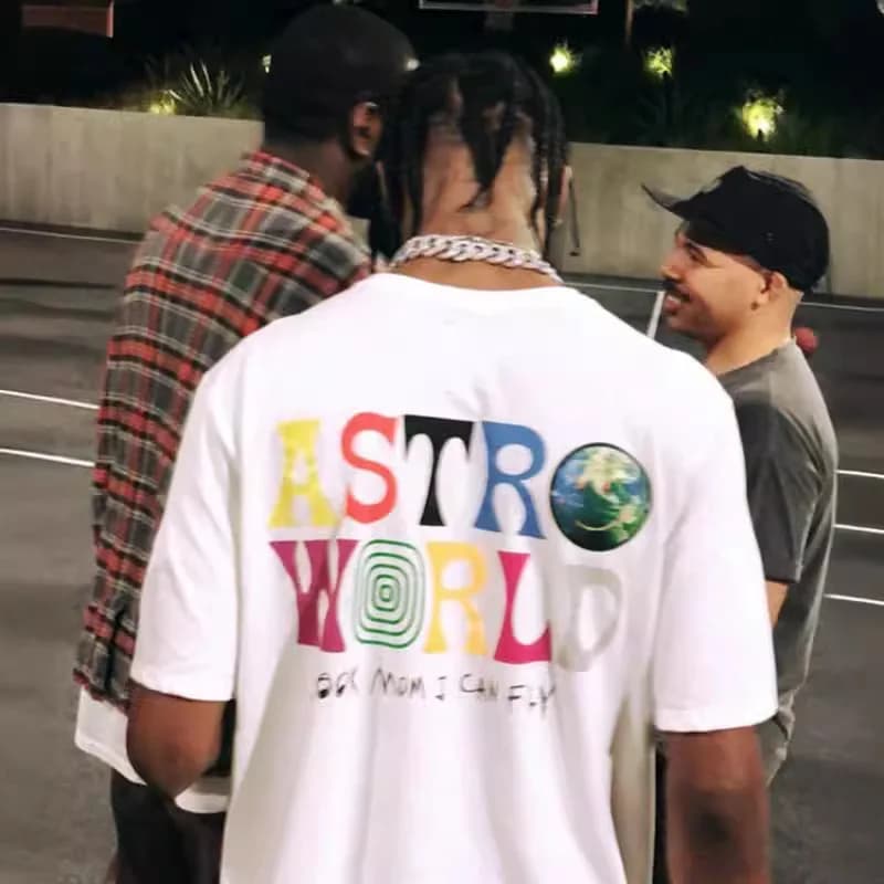 Cactus Jack ASTROWORLD T-shirt Look Mom I Can Fly stampa lettera Estate uomo donna 100% cotone T-shirt Hip Hop Streetwear tee top