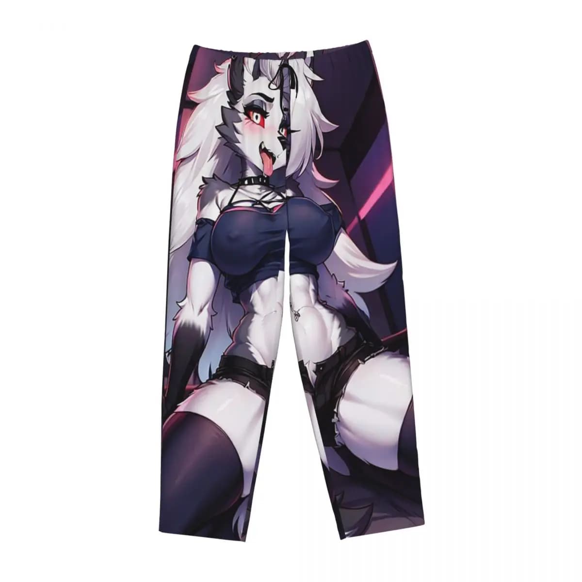 Custom Helluva Boss Loona Women Pajama Pants Lounge Sleep Sleepwear Bottoms with Pockets