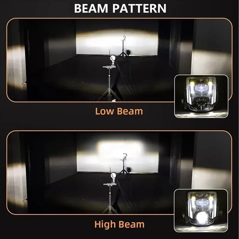 A80X-Faro Del Motociclo Per 125 250 300 501 701 250I 300I FE250 FE350 Dirt Bike Enduro HA CONDOTTO LA Luce Testa Della Lampada Della Luce Par
