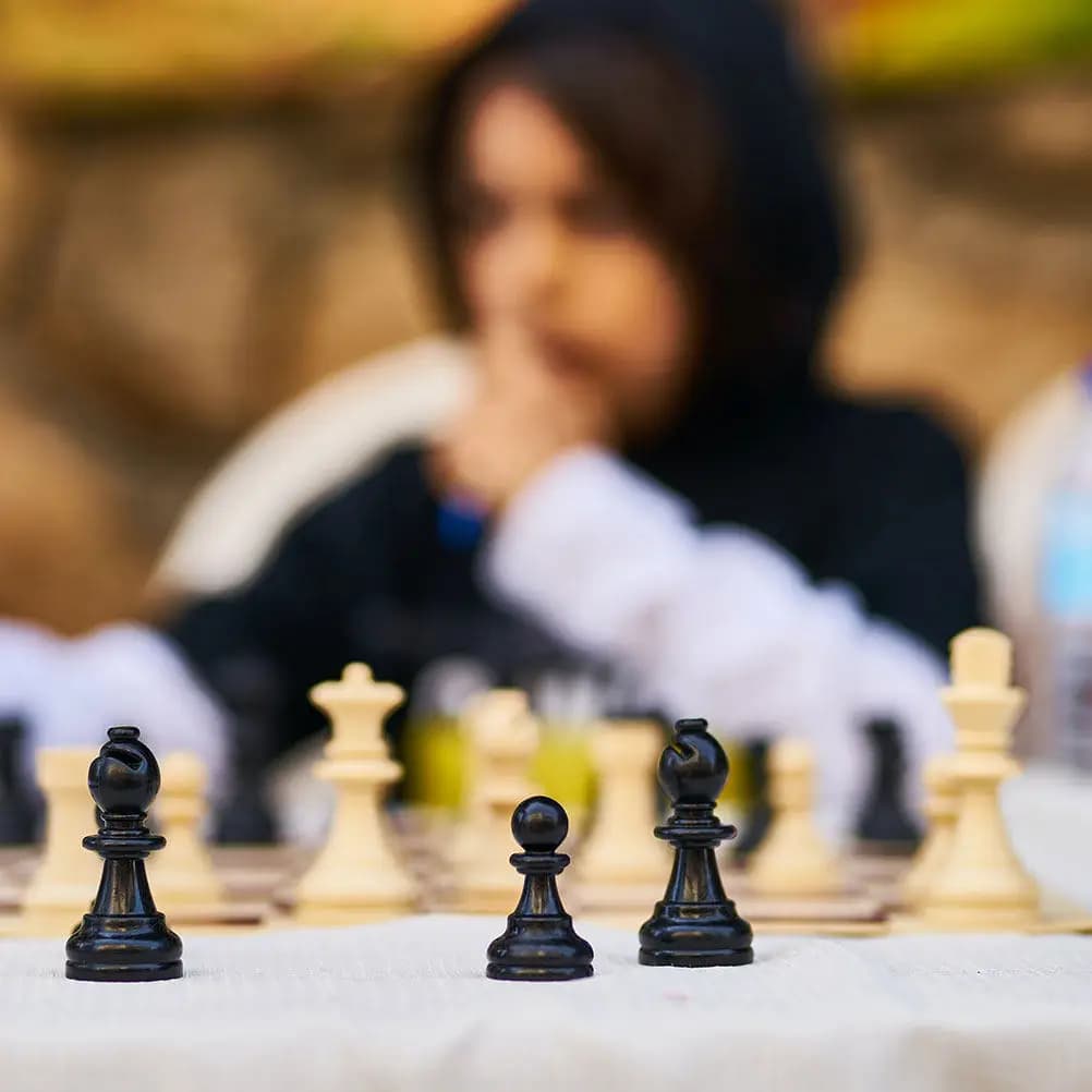 Plastic Chess Pieces Set Complete Unweighted Modern Design for Kids Adults Travel Replacement