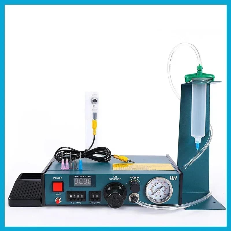 NUOVO BY-983A Macchina di Erogazione Automatica 110 V/220 V Resina Epossidica Automatica Macchina di Iniezione di Colla Manuale Pedale Colla Dispenser