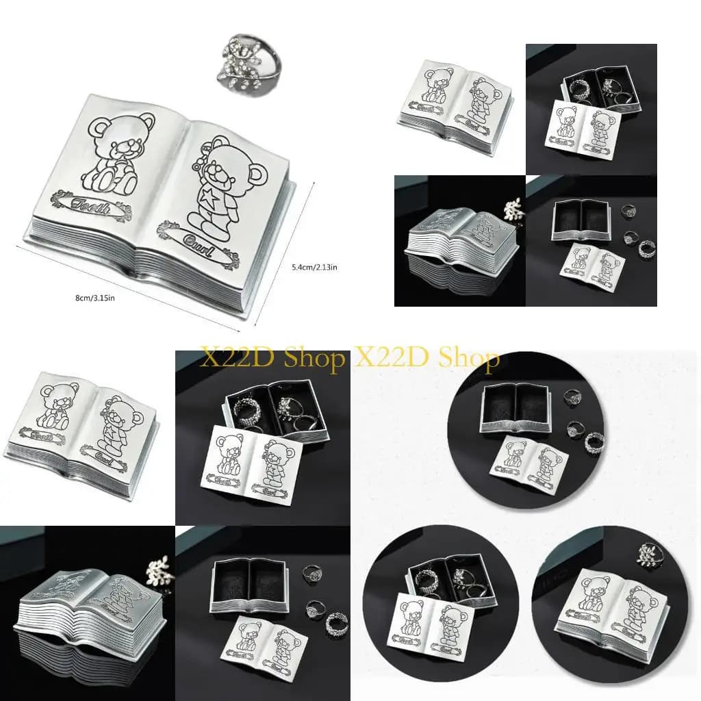 X22D Practice box for storing milk teeth, unique metal souvenir to store the first tooth