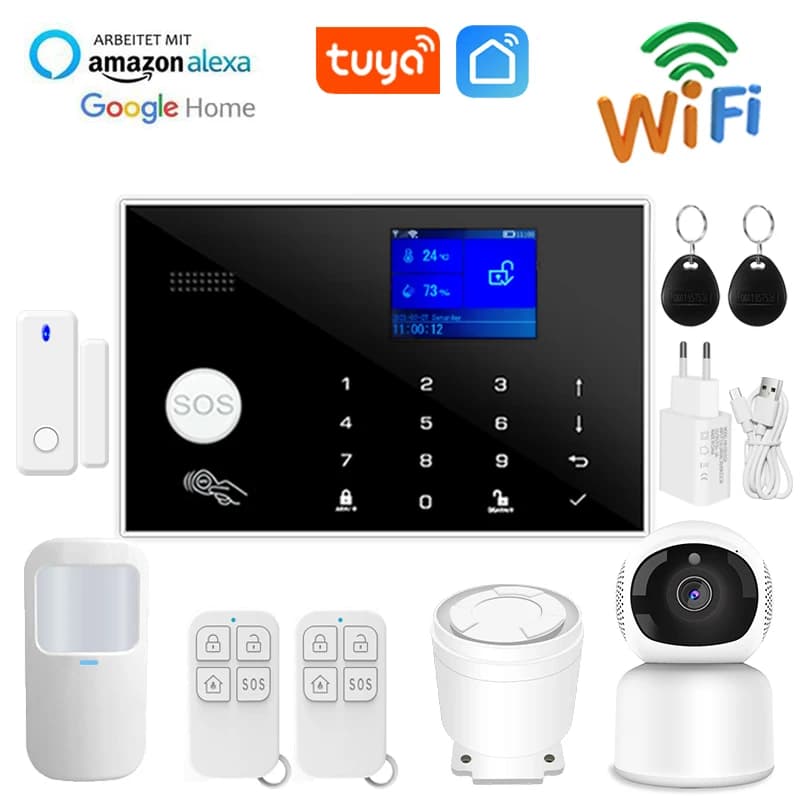 EARYKONG G50 sistema di allarme per la sicurezza antifurto domestica 433MHz WiFi GSM allarme Wireless Tuya Smart House controllo App