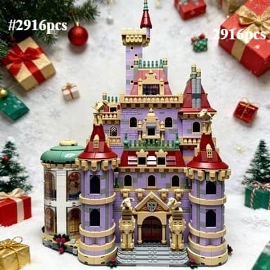 Castello delle Principesse 2025, Giocattolo Romantico 43263, Modello Modulare per Ragazze, Blocchi Educativi, Regalo di Compleanno, Giocattolo Decorativo, 2916 Pezzi