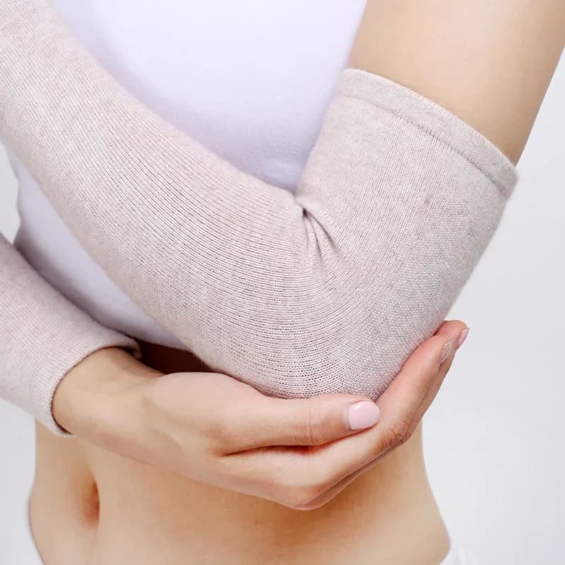 Scaldamuscoli in lana da donna scaldamuscoli autunno inverno maniche polsini Finewool morbido sottile lungo lavorato a maglia gomitiere guanti all'ingrosso