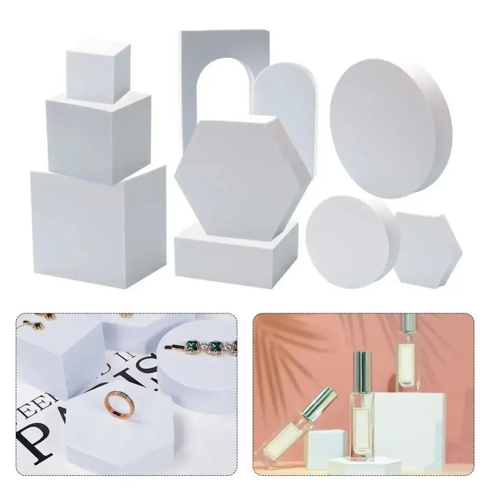 10 pz/set Schiuma Cubo Geometrico Fondali Fotografia Puntelli Foto Sfondo Decorazione Natura Morta Accessori per Studio Fotografico