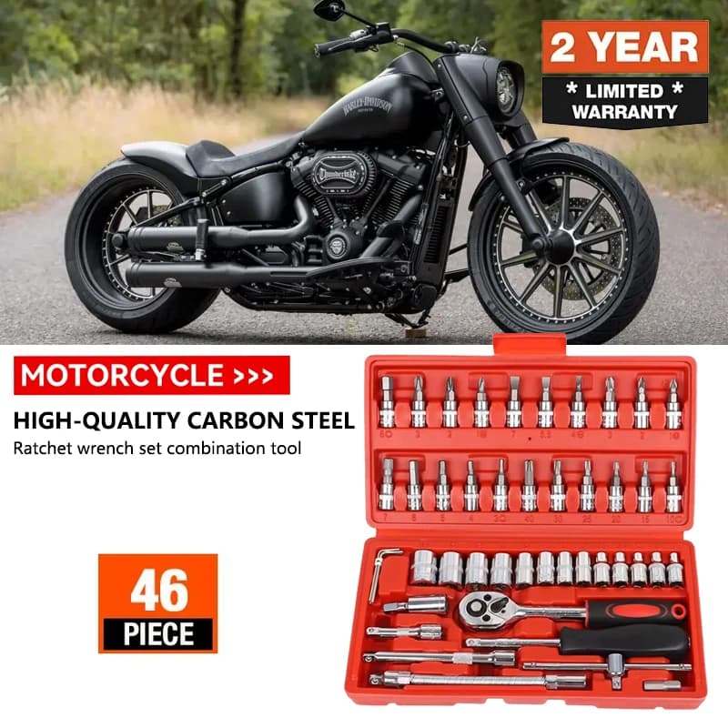 Per Harley-Davidson PAN AMERICA 1250 S PA1250 Sportster S 1250 RH1250 S 2021 2022 46pcs strumento di riparazione auto Set di prese da 1/4 pollici