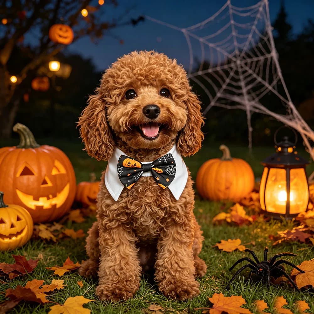 Halloween Cat Dog Bow Collar Adjustable Bowtie Pet Costume Necktie Bow Tie Tuxedo Collar, for Small Dogs, Dog Grooming Accessori