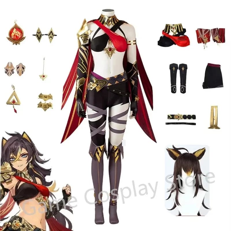 Dehya Cosplay In Warehouse Game Genshin Impact Dehya Costume Cosplay DokiDoki-SR Cosplay Christmas costume Sumeru Plus size