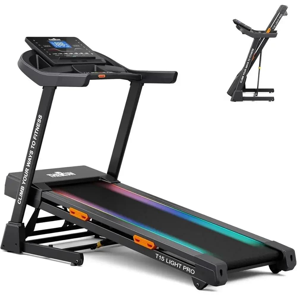 12 MPH Auto Incline Treadmill, 3.5 HP, 55 x 20 Running Belt, Foldable, Ideal for Home Intensive Workouts