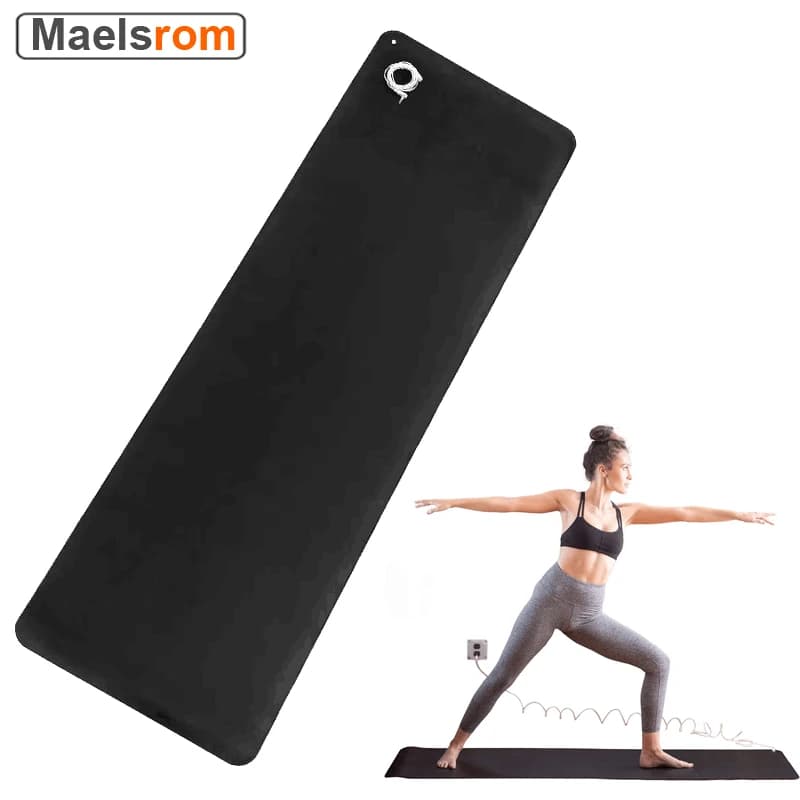 Grounding Mat 60X180CM with 15-foot grounding cable for sleep energy Improves antistatic relaxation therapy for pain relief