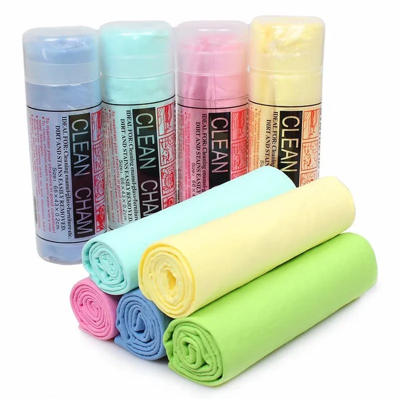 Asciugamano in PVA Sintetico Assorbente 66x43cm, Panno ad Asciugatura Rapida per Lavaggio Auto, Asciugamano per Cani, Accessori Auto