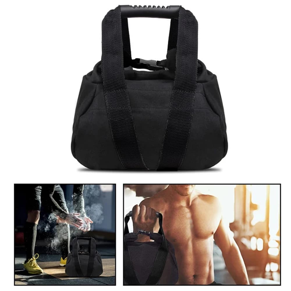 STAWHO 1PCS Adjustable Canvas-Kettlebell-Sandbag with Handle for Training Home Training, Yoga, Fitness