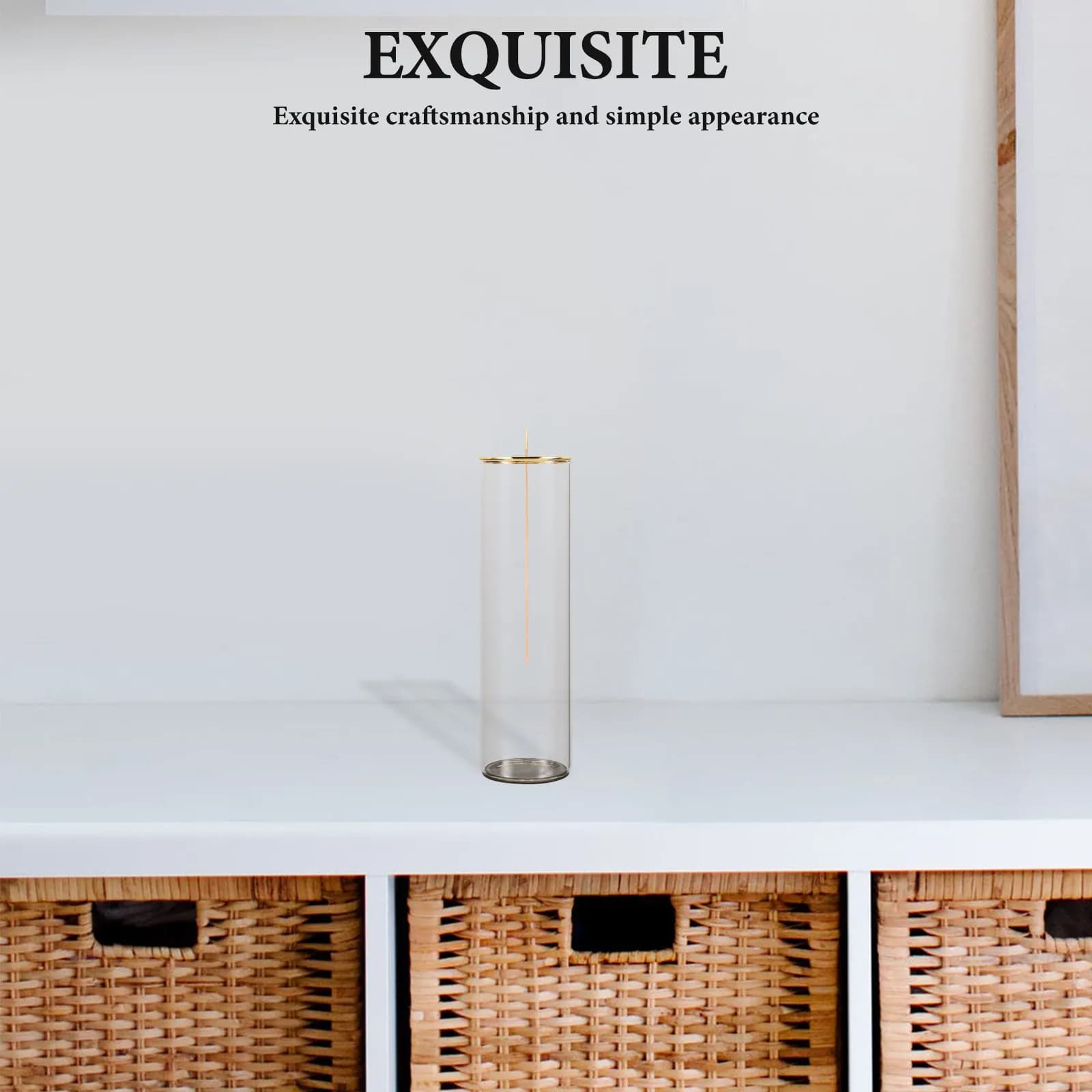 Porta Incenso in Vetro con Bruciatore Invertito e Altezza Regolabile per Appartamento, Spa, Bagno, Decorazione, Meditazione, Yoga, Stile Cinese