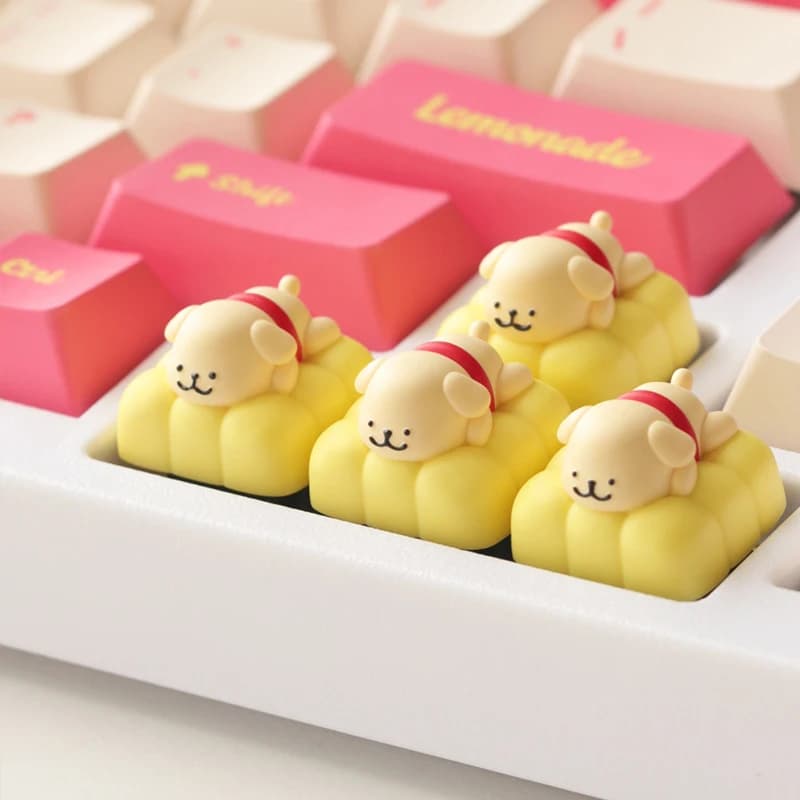 Handmade, customised, hand-made, hand-made, resin, mechanical keyboard, cartoons, Kawaii hanger covers, gifts, Korean keyboard covers
