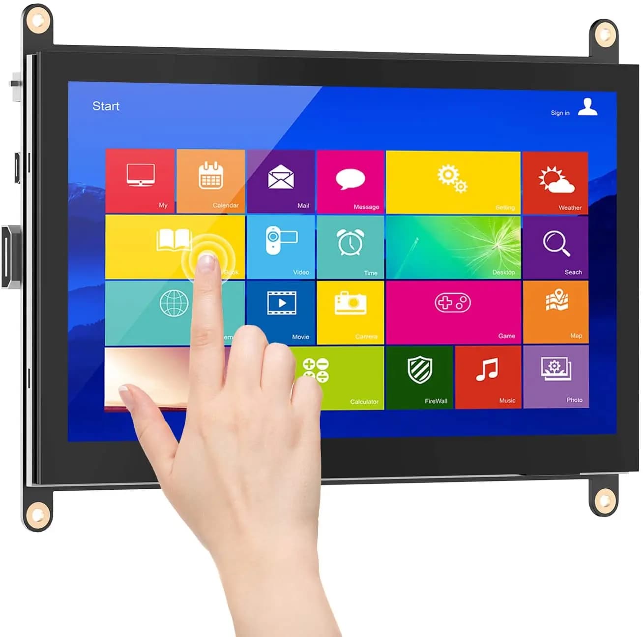 7 10 10.1 15 15.6 21,5 pollici Raspberry Pi Schermo multi-touch Open Frame LCD capacitivo impermeabile IP65 ATM Display Monitor