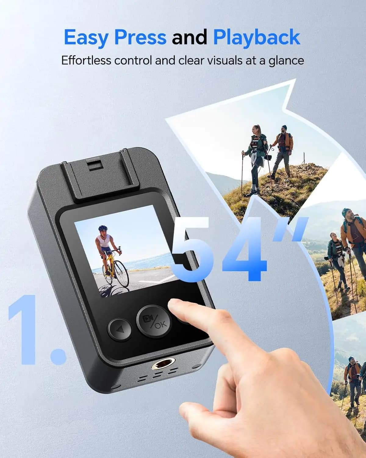 BOBLOV A28 Sport Action Camera Outdoor 2K HD Waterproof Night Vision Cam 9H Battery Bike Support 128GB for Cycling