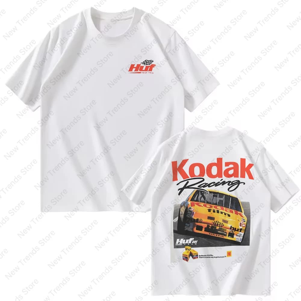 2026 Kodak Summer Graphic T-Shirt High-Quality Minimalist Unisex Crew-Neck Short-Sleeve Tee Retro Street Y2K Top Clothing