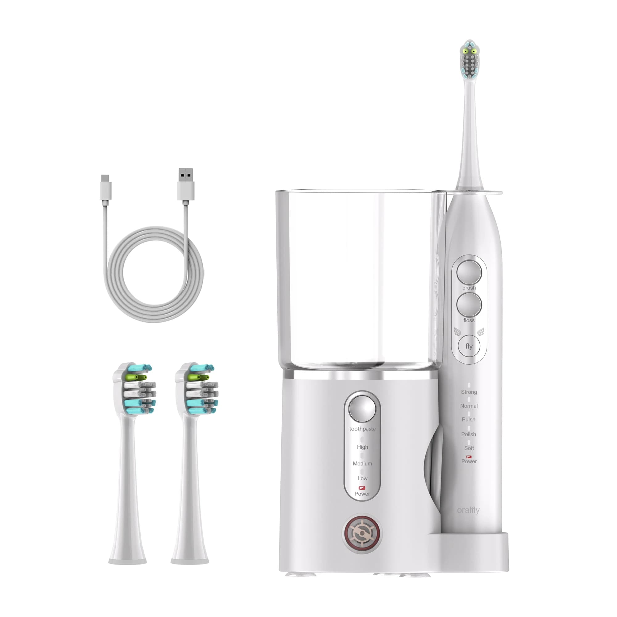 Multi-purpose Sonic Electric Toothbrush With Toothpaste Reservoir Electric Toothbrush Wireless Induction Charging