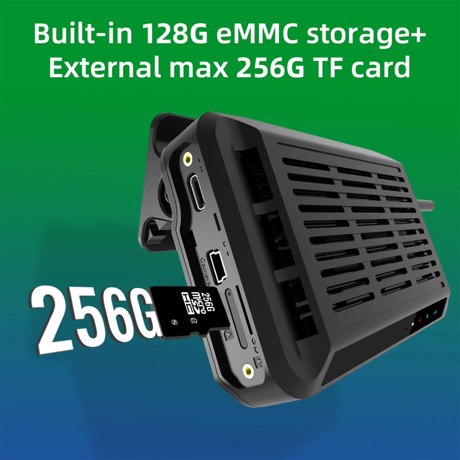 JC371 Dashcam 4G a 3 Canali, Registratore DVR per Auto, Video in Tempo Reale, Telecamera AI ADAS DMS con Tracciamento in Tempo Reale, App Web con GPS e Wifi