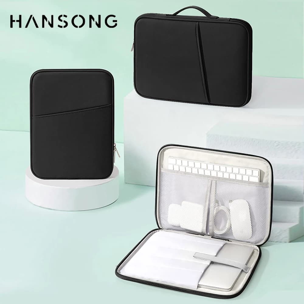 Tablet Handbag Case for 10-13 Inch iPad Case Fits iPad Air 10.9 inch iPad Pro 11 M2 iPad 10th Samsung Xiaomi Lenovo Multi Pocket