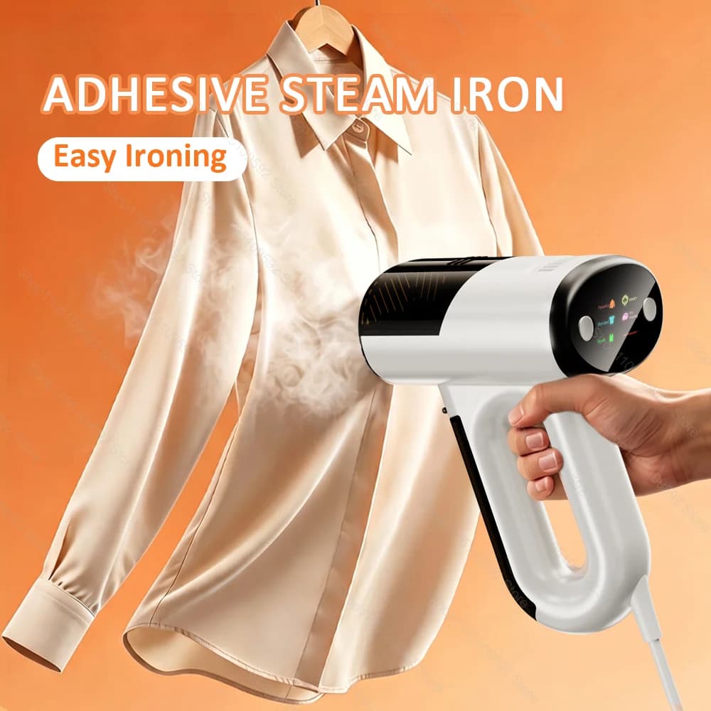 Powerful Adsorption Vacuum Steamer 2 in 1 Steam Ironing Ironing Portable Handheld Garment Steamer Smooth Out Stubborn Wrinkles