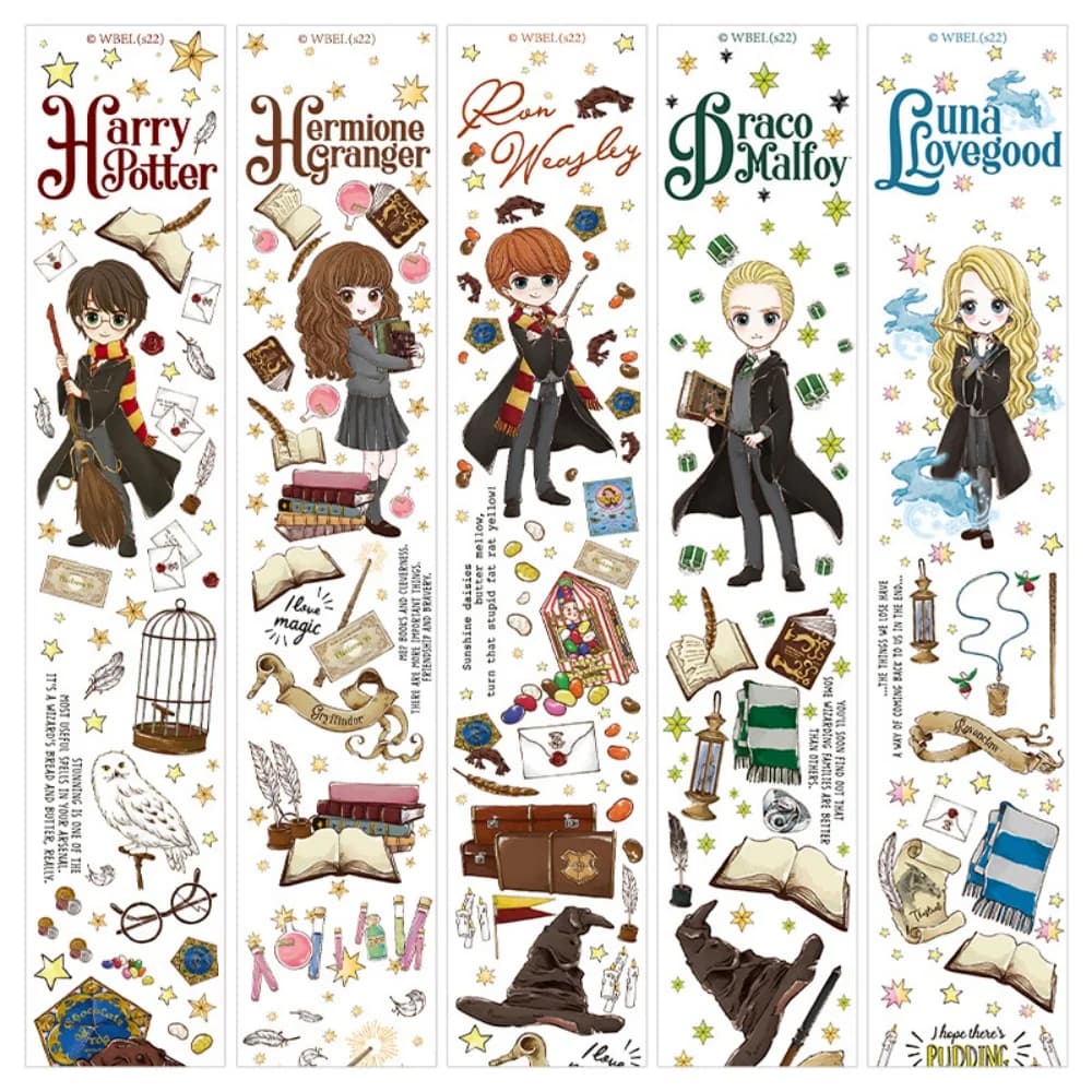 Harry Potter Decorative Adhesive Washi Tape Ron Hermione Masking Tape Scrapbooking Sticker Label Japanese Stationery Toys