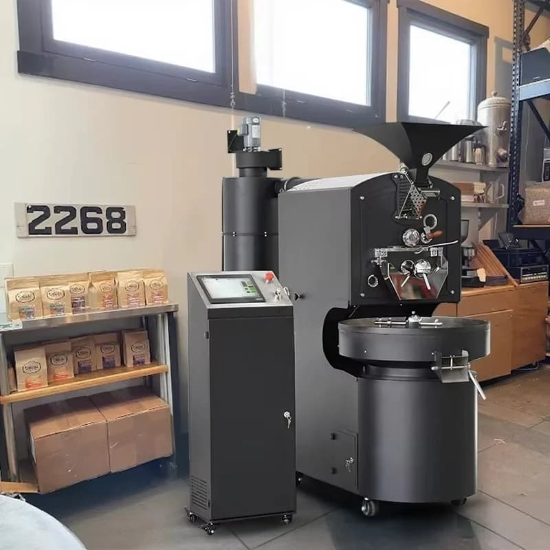 Customized Industrial Commercial Coffee Bean Roaster Machine 6kg 10kg 12kg Rotary Drum Coffee Roasting Equipment
