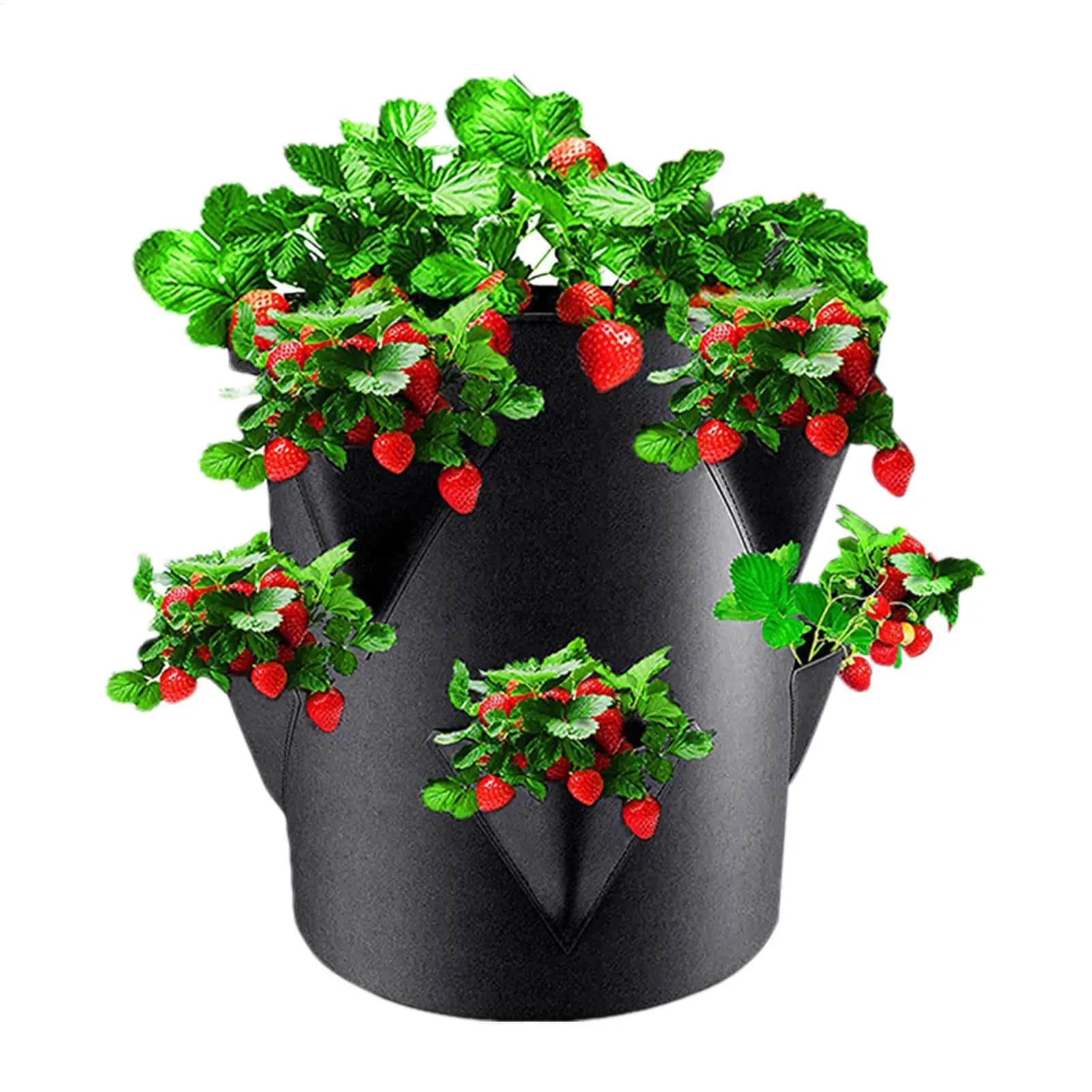 7 Gallons Strawberry Planting Bag Tomatoes Planting Grow Bag Vertical Garden Strawberry Planter Pot Aeroponic Tower Bag Grow Bag