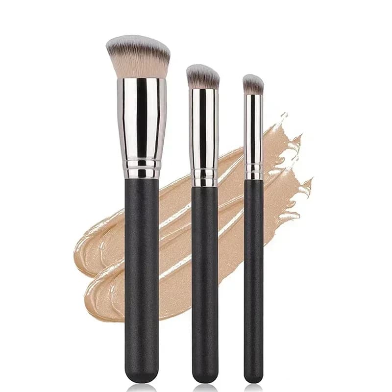 Pennello per Fondotinta e Correttore, Pennelli Premium per Contorno e Blush, Pennello Densamente Imbottito per Sfumature Perfette sotto gli Occhi e sul Viso
