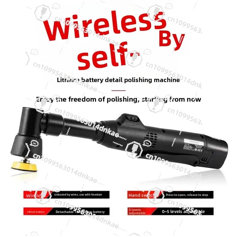 Lithium Battery Portable Electric Polisher for Details, Denti Cleaning Machine, Small Wireless Lithium Battery Auto Machine