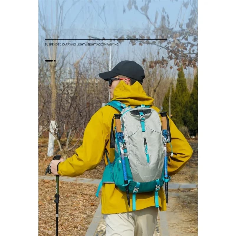 1pcs Nylon Strap For Trekking Pole Reinforced Zipper Lightweight Back Fit Design For Urban Hiking Wild Adventure Travel Use